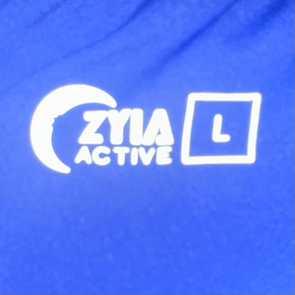 Zyia Active Unwind Blue Joggers Hiking Athleisure Athletic Pull On Women’s Sz L - Picture 4 of 7